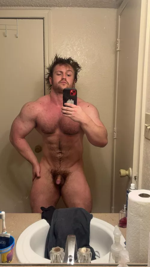 Anyone want a hairy hunk? by Musclestud101