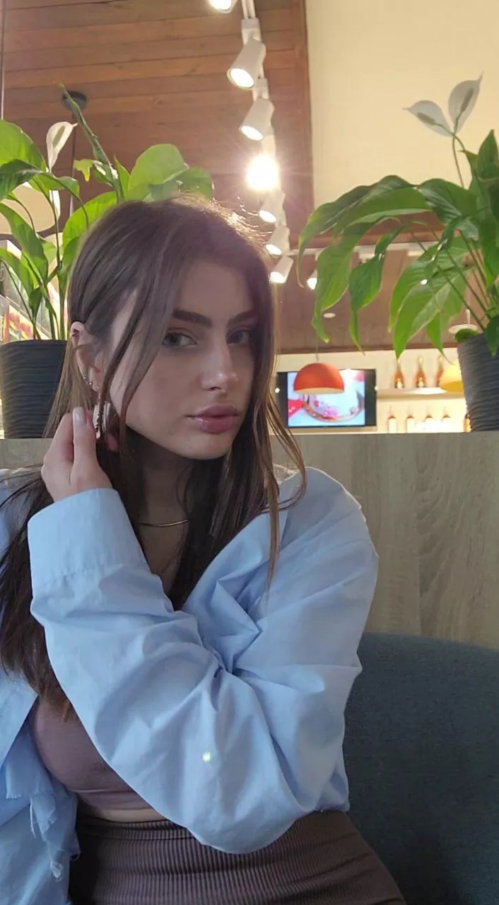 Coffee break and a blue shirt posted by Cute_Shizuka