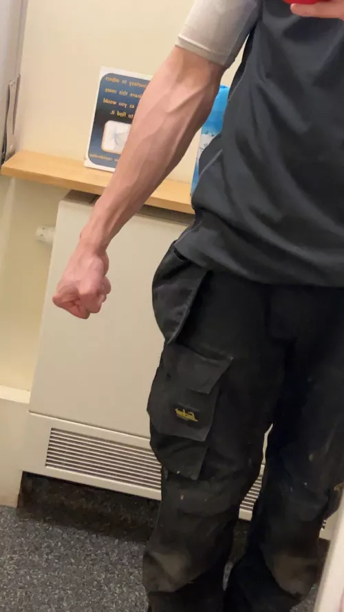 Do you like veiny guys in work clothes? by Big_Banana_9609