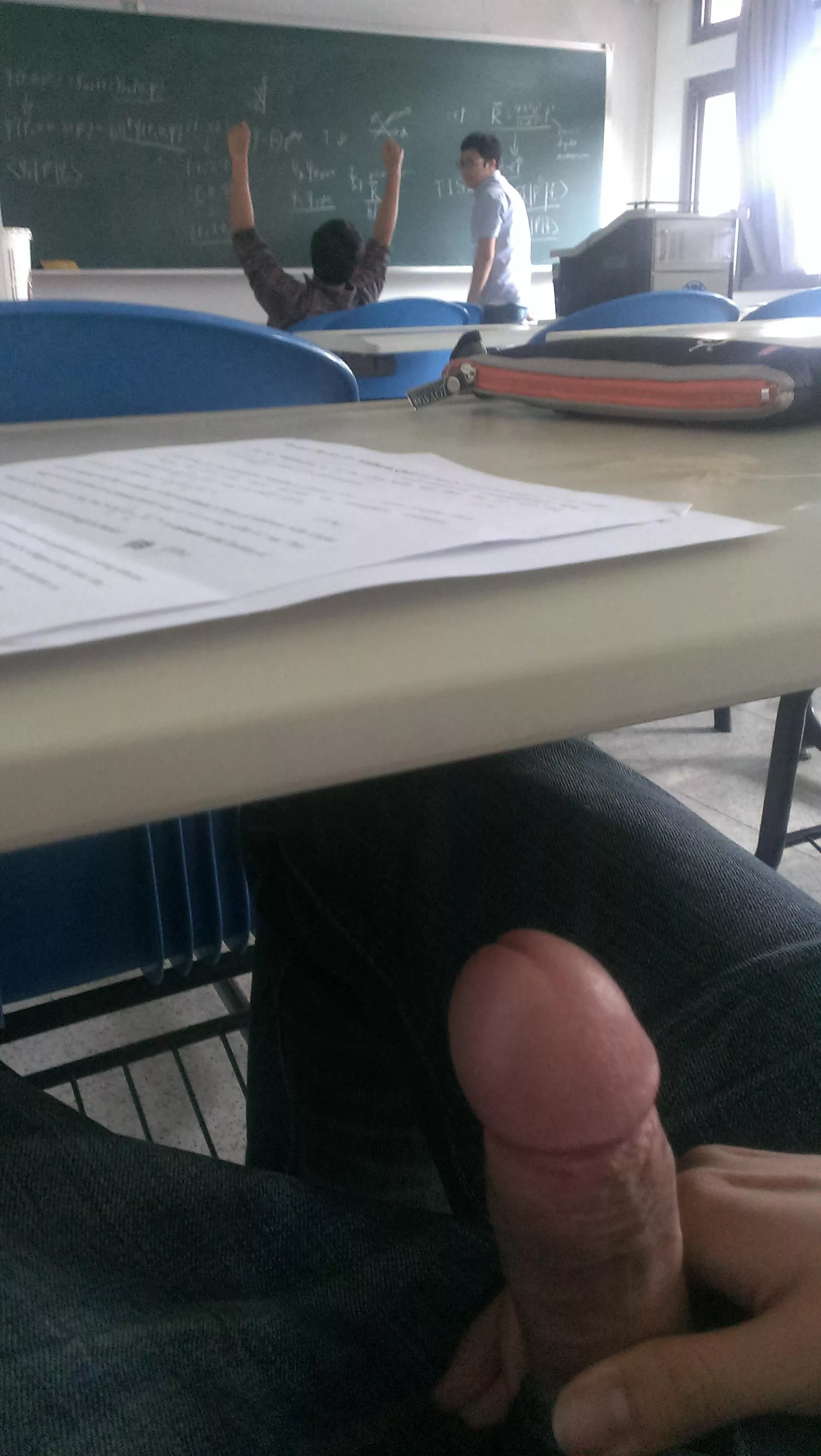 Flashing mates after class posted by CockExhis