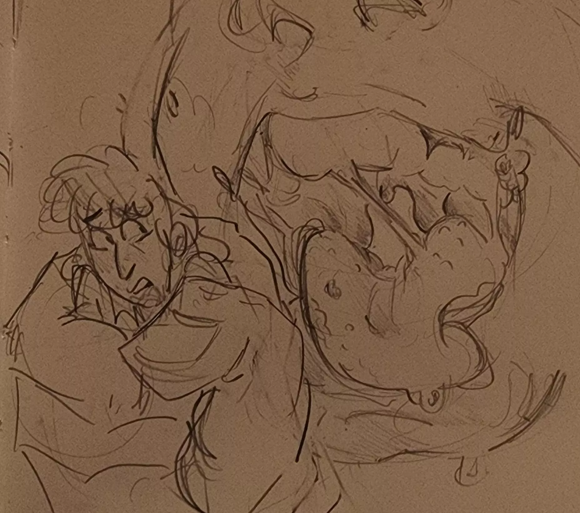 {Image} ART BY ME!!! My oc getting ate.. love her for that posted by Ok-Boat7282