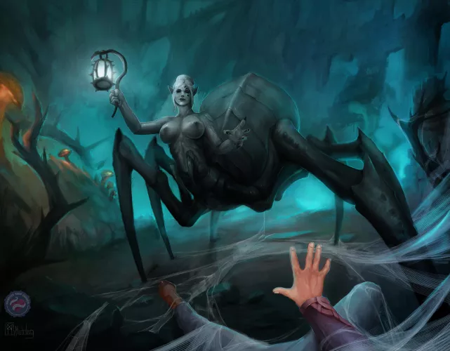 [OC] [For hire] Minthara drider by Njarla