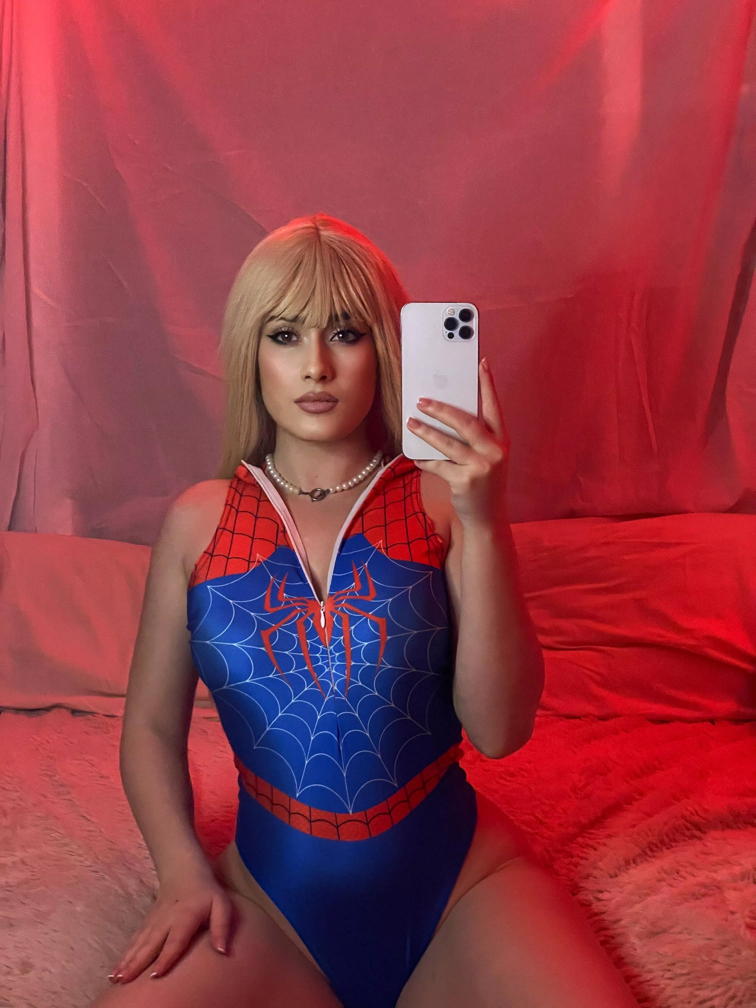 this hot spiderman girl will save your morning wood! posted by Aggravating-Key2672