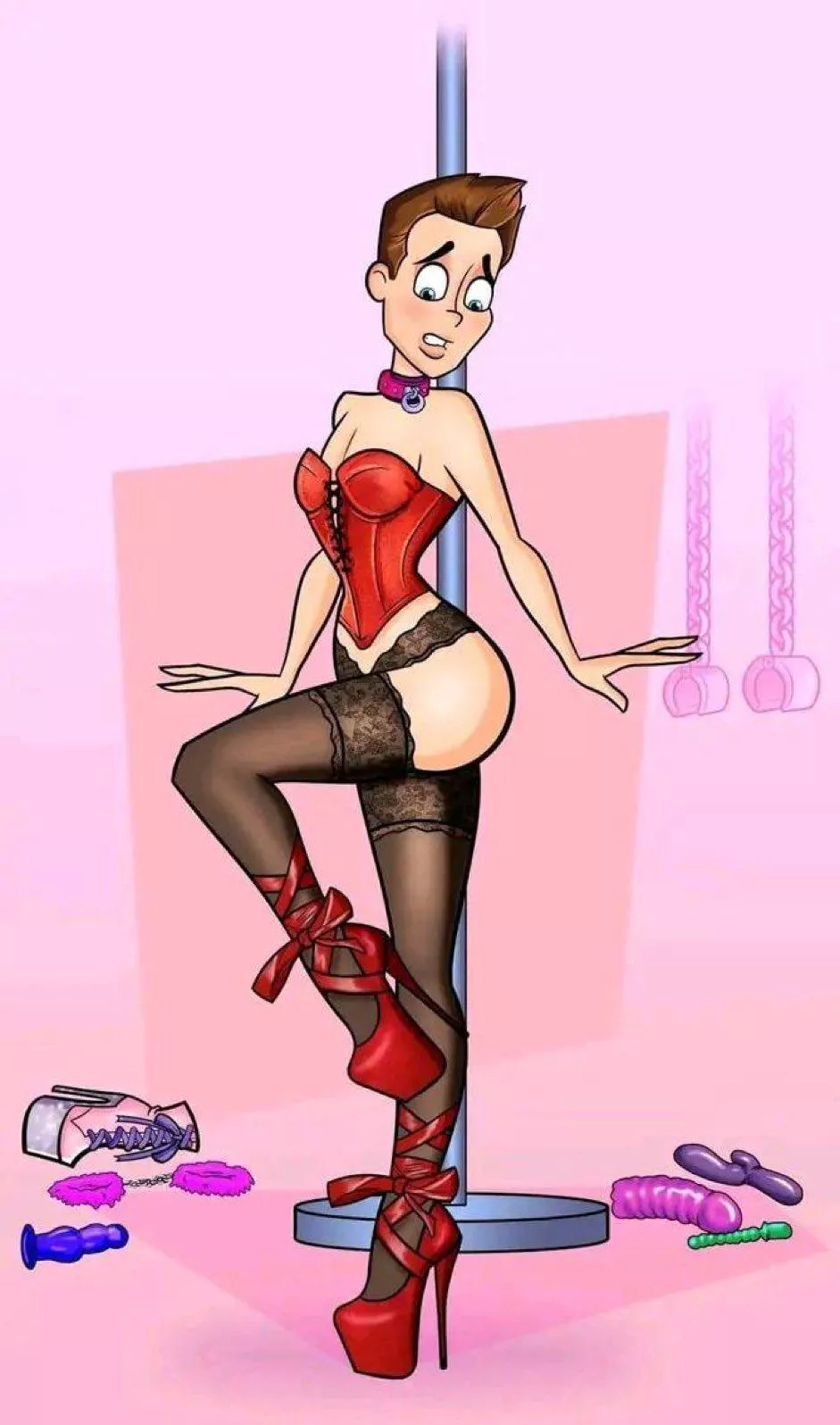 you want to be treated like this and dolled up as a slutty sissy girl posted by Xx_mistresscasey