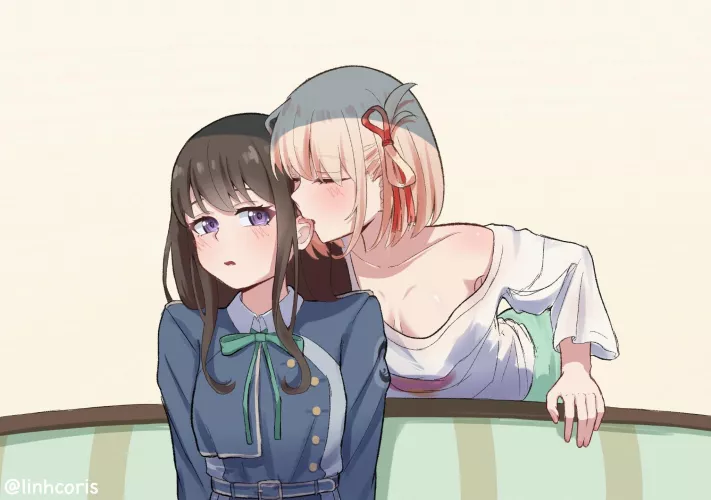 A bite on the ear (By Linh) [Lycoris Recoil] by queshu22