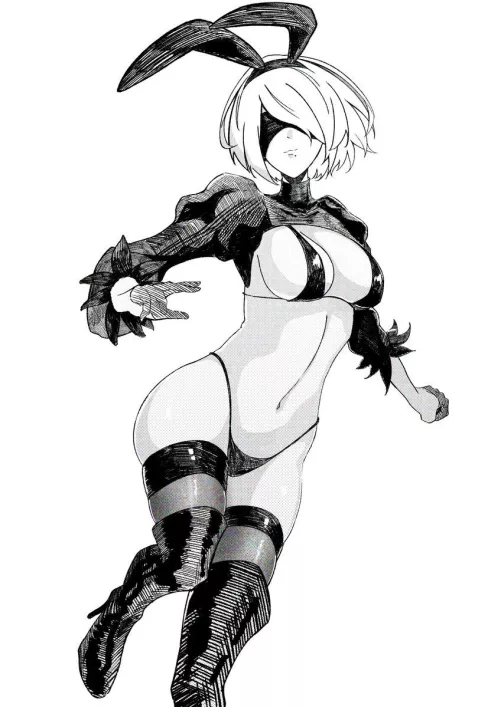 Bunny 2B (Kamitsune) by Allan_Breno