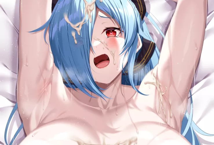 Cumming on her pits by konosubak