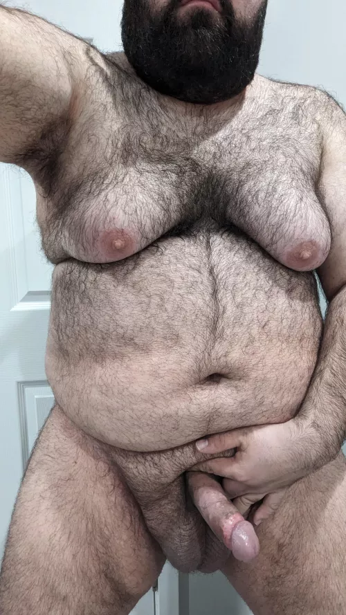 Fresh out the shower, air drying. by NakedMrGamer