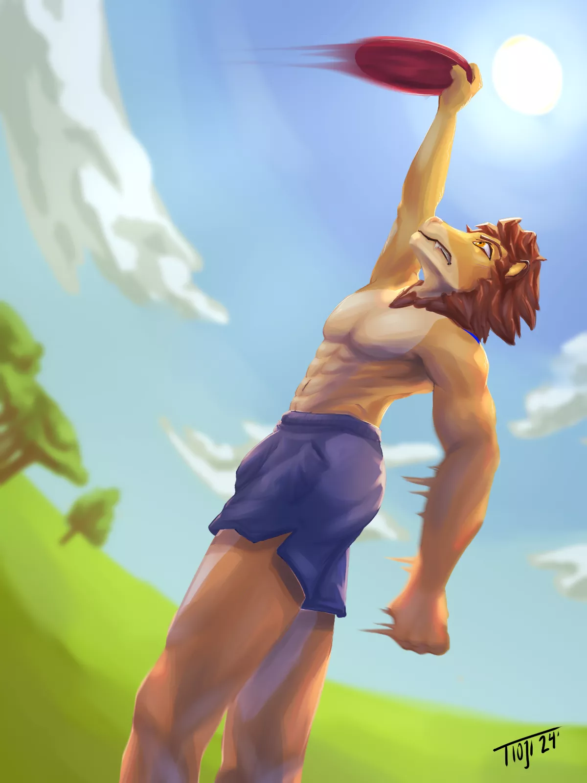 frisbee (art by me) posted by AdministrativeNet803