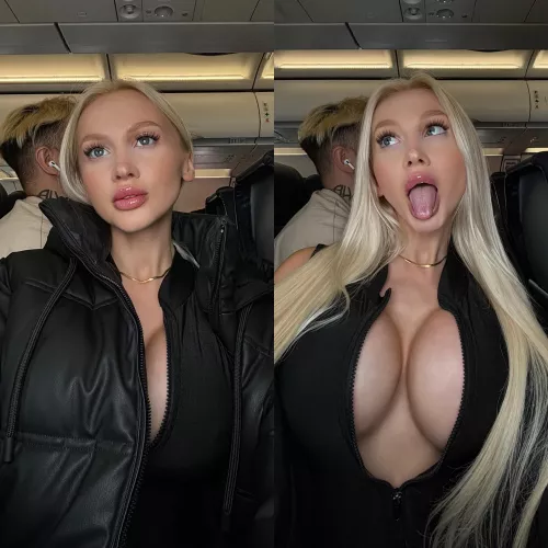 Fun fact about my big fake tits is that I can use them as pillow on a long flight by YesBabyLisa_