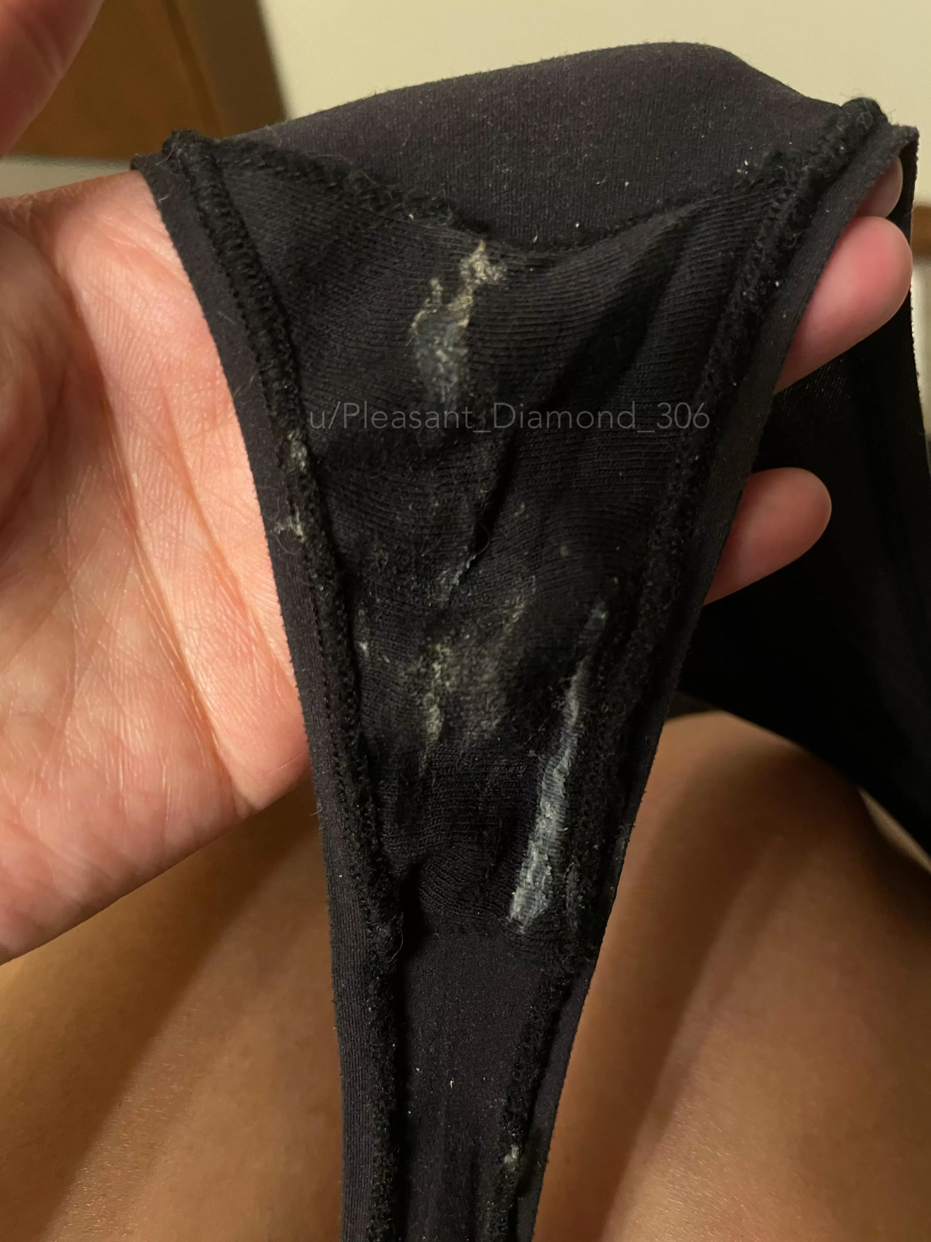 I love wearing black because you can see my juices so easily posted by Pleasant_Diamond_306