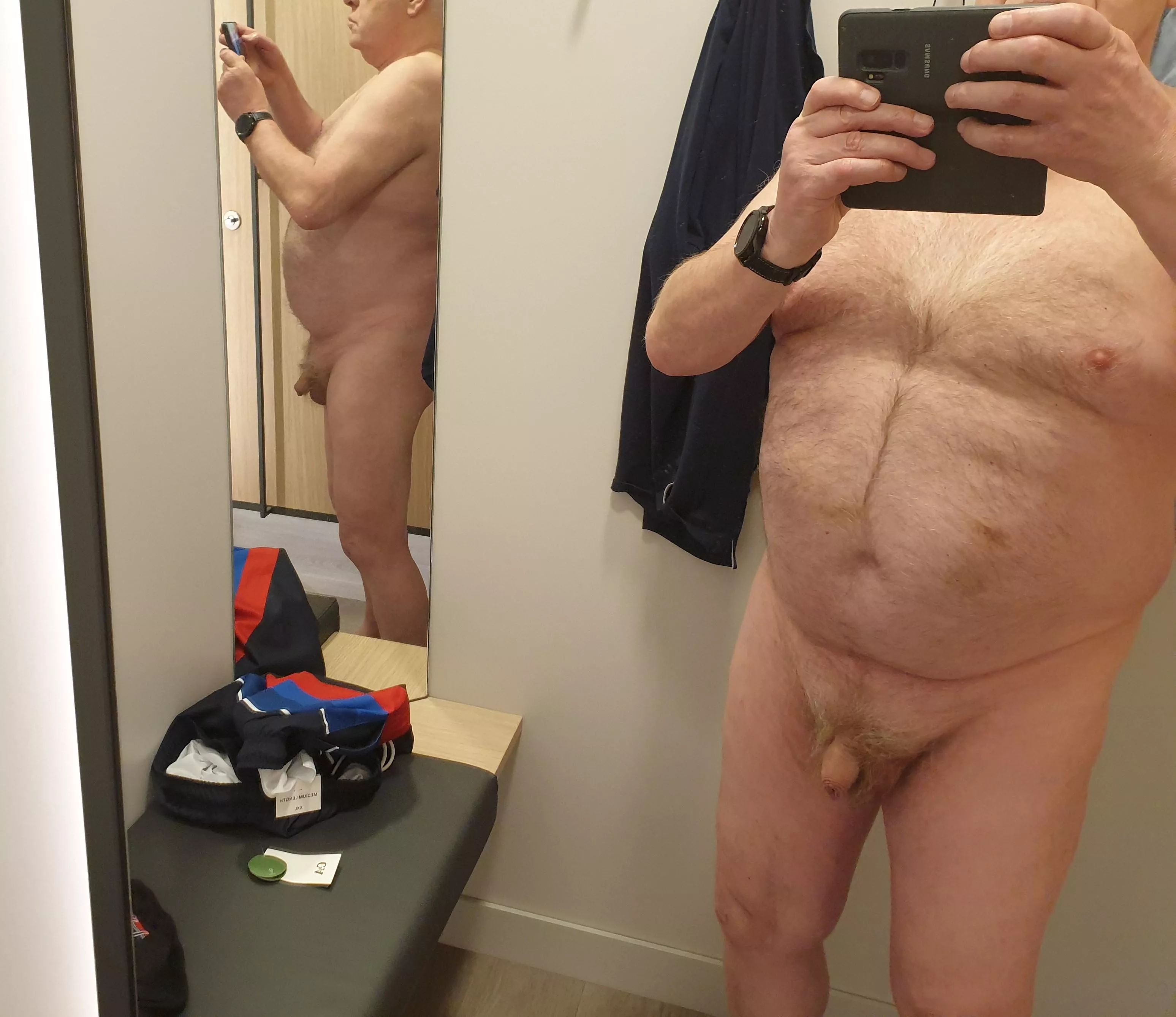 In the fitting room for a new swimsuit! posted by otto1864