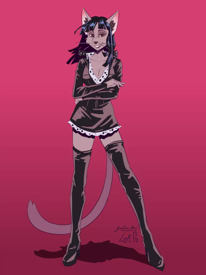 Nico Robin from One Piece... But cat! 