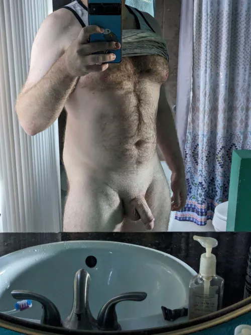 Not as fit as a lot of guys here, but trying to get into better shape by Gay_angel