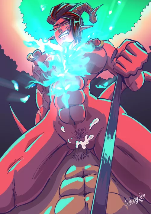 POV: Karlach likes you too much (Full Colour) by ChimyArt