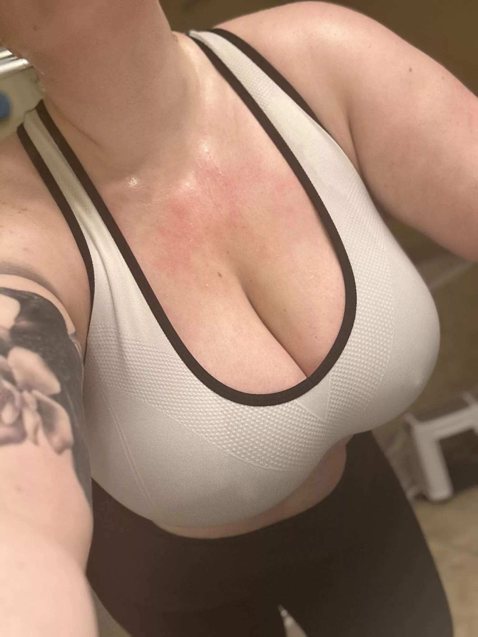 The sweat is dripping and the cleavage is deep posted by DaliaJade
