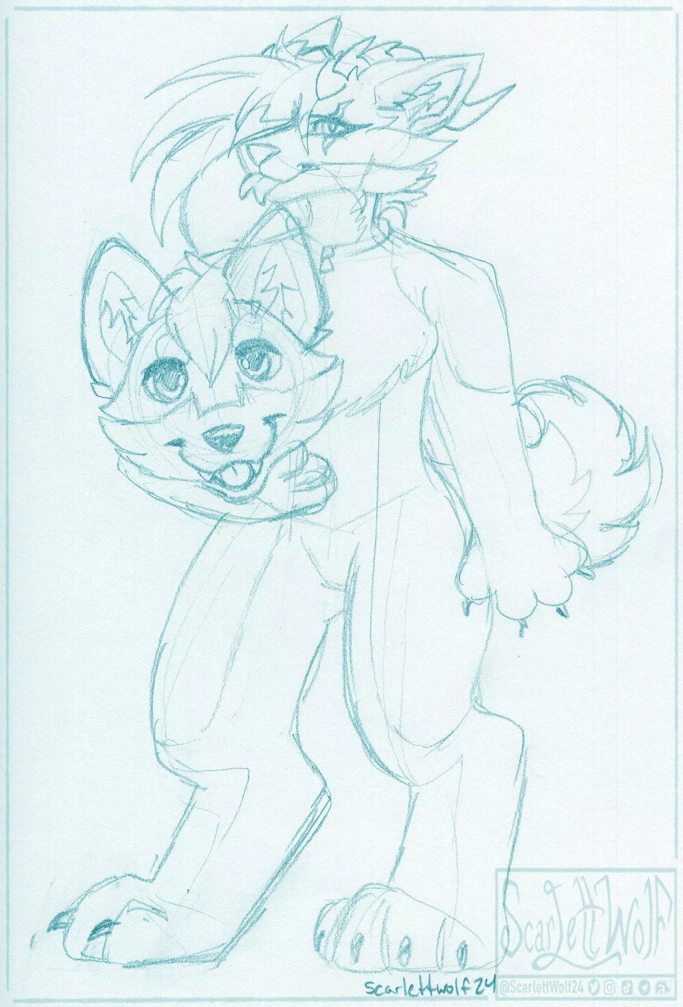 What if I told u.. that underneath the dog fursuit is just another dog.🐾🐾🐶 posted by scarlettwolf24