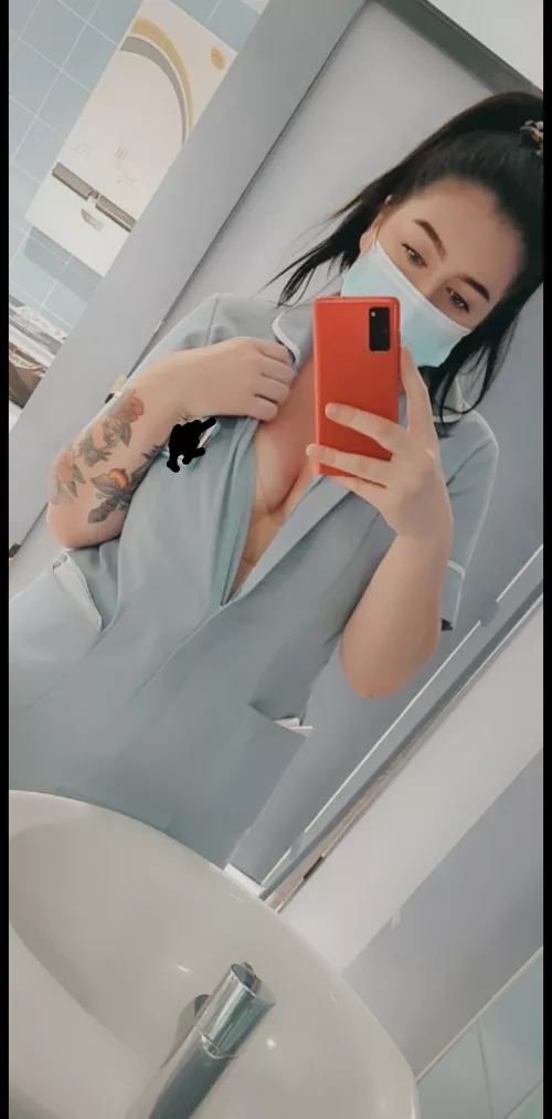 Would sir like to help me slip out of my scrubs while I help you a shower by Beginning_Gur_6468