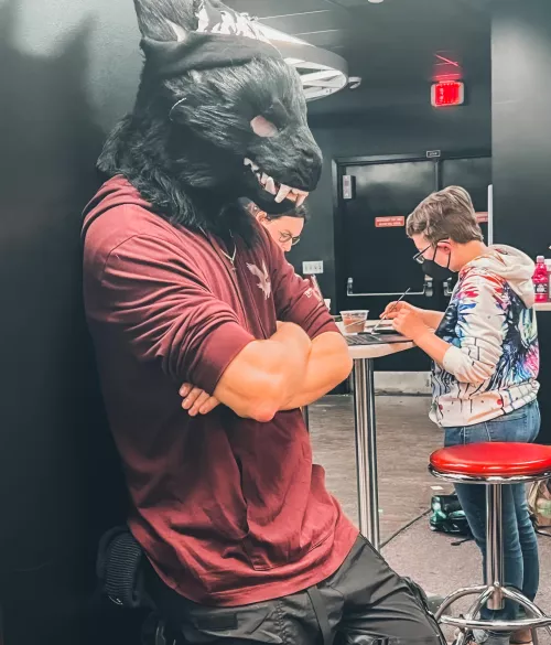 You see me by the pool table; are you up for a challenge? by Protogen_Enthusiast