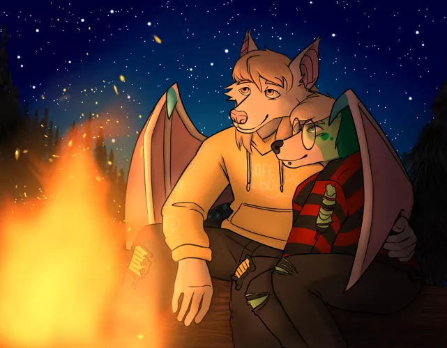 Art of my partner and I by MegamindsMegaCock