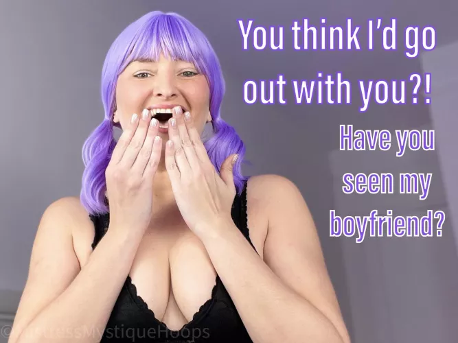 But I'll let you watch us since you'll never be with a girl like me! by MistressMystiqueHoop