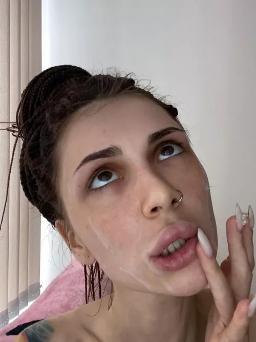 Cum on face is better than any cream by HeavilyInfix632