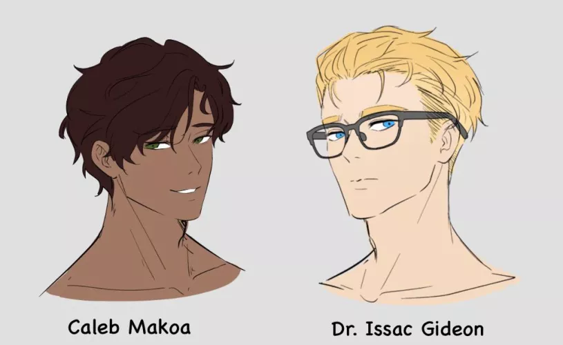 I got punched in the face with inspiration so now I’m writing a different BL. I put the other one on hold. Meet the new characters! :) by Flance