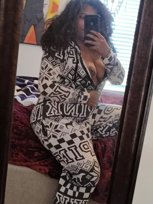 I love the way this onesie makes my titties pop out by Mixedbunnygirl
