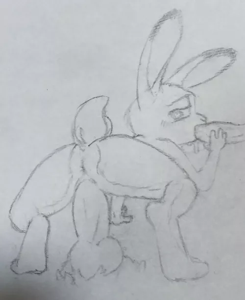 Judy with friends (original art) by Potential_0wl