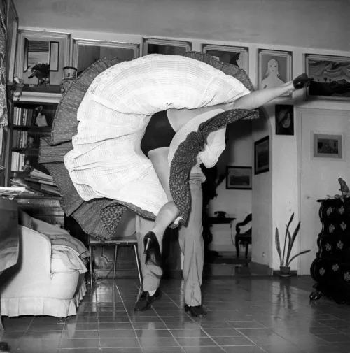 May Britt learning the Acrobatic Rock'n'Roll (1956) by Xzaghoop