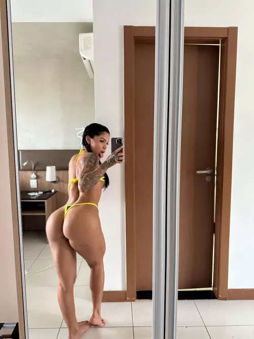 My ass in this sexy thong needs a spanking by SuperbChangea