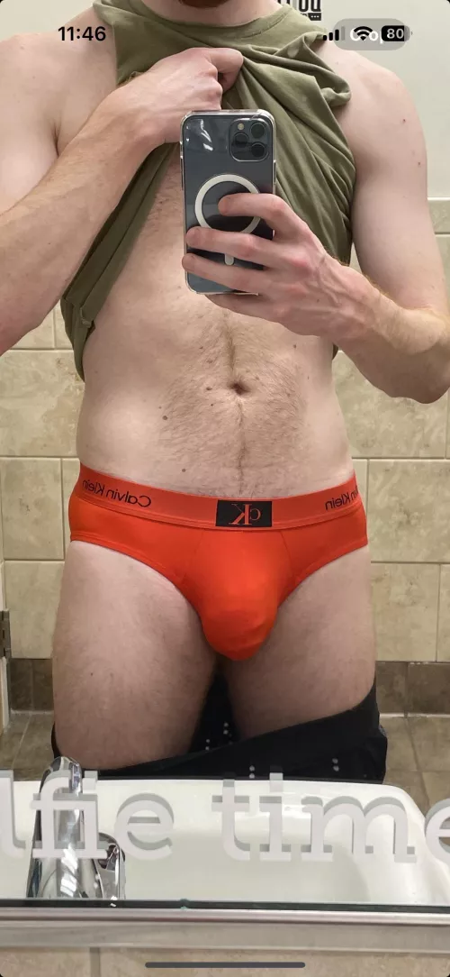 Post gym bulge by Excellent_Rooster_50