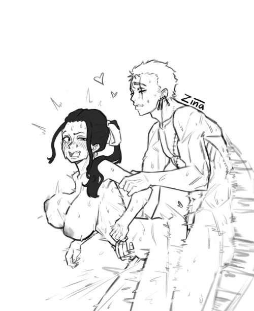 Robin x Zoro (zinaNsfw) by q1ay