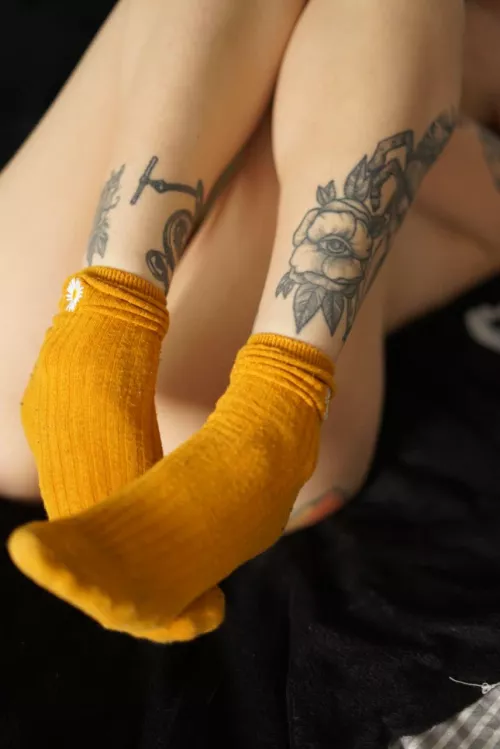 Socks and nothing else :) [F] by GirlHotGoddess