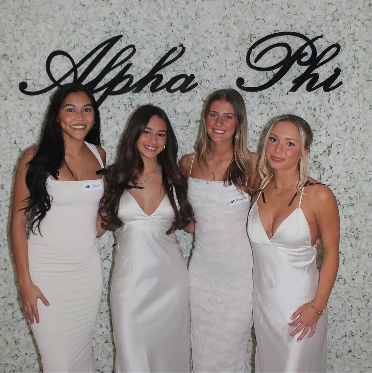 Sorority girls in white dresses posted by BingB0ngBoi