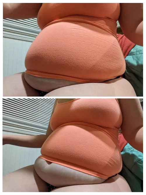 Stuffed after late nite feast by Executiveassistant00