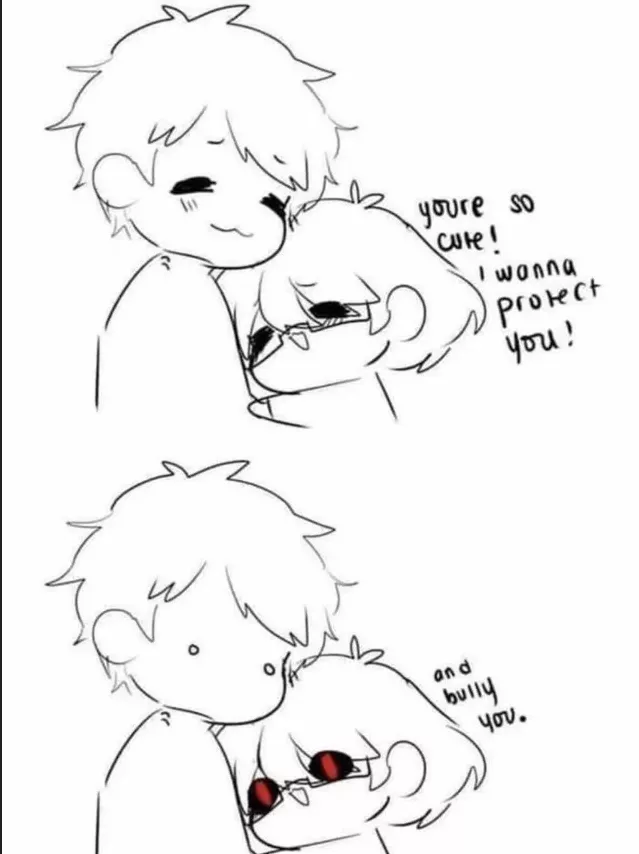 To protect and bully (gently) is the goal posted by DeadlyWanderer
