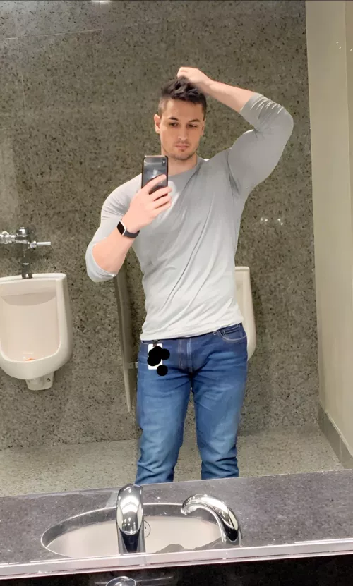 Work bathroom selfies by No_Mirror_7986