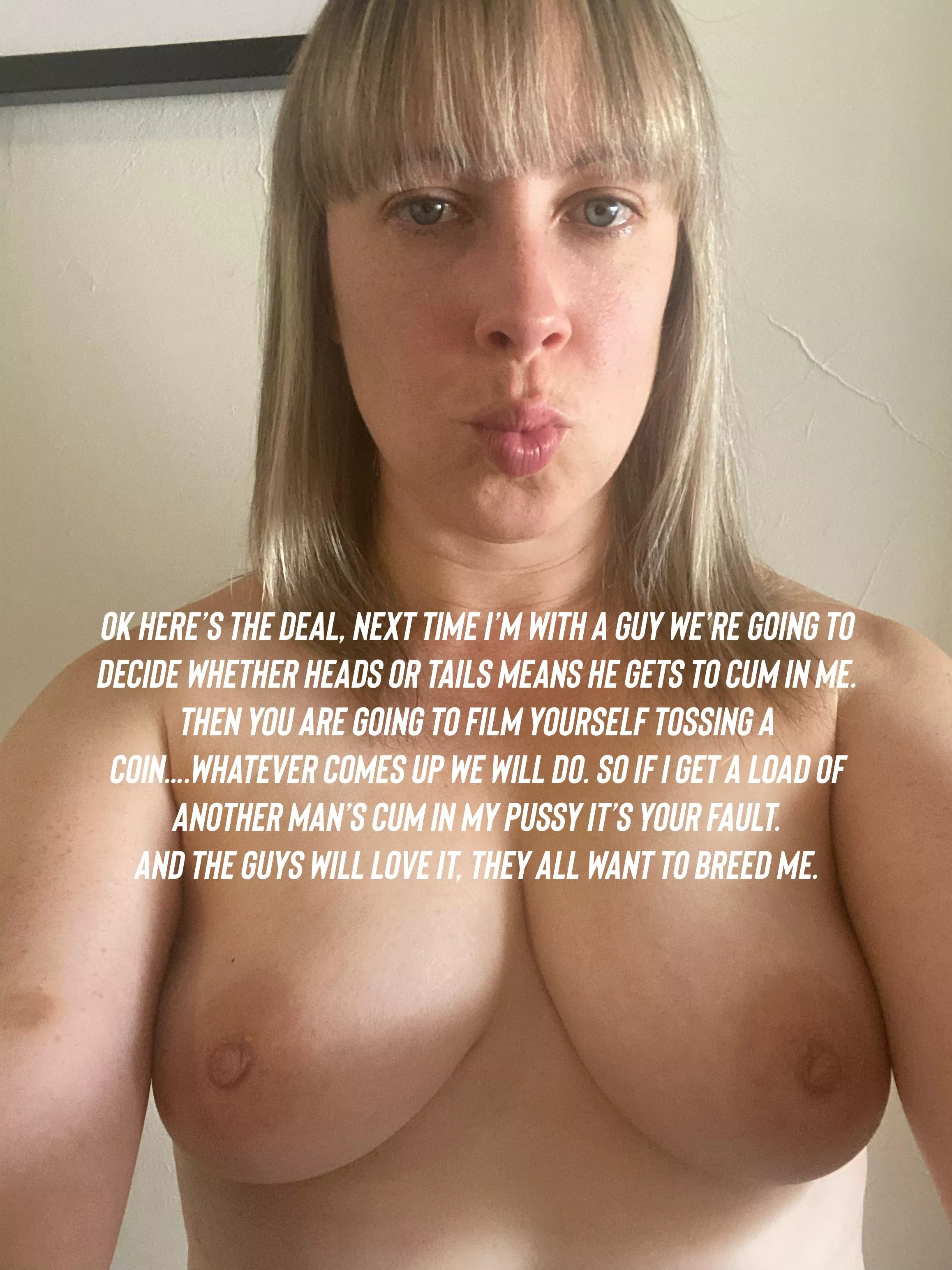 50/50 chance… posted by DThistles