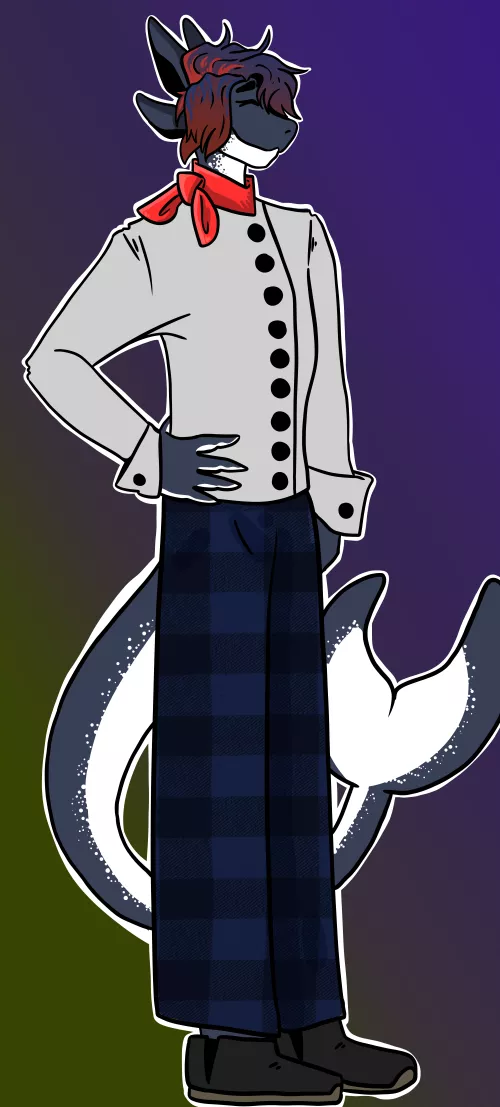 A silly shork who has a love for his culinary arts :3 by LieDangerous6406