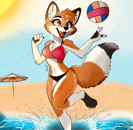 Anyone else ready for summer again? (Art by me) by Fawaffle_YT