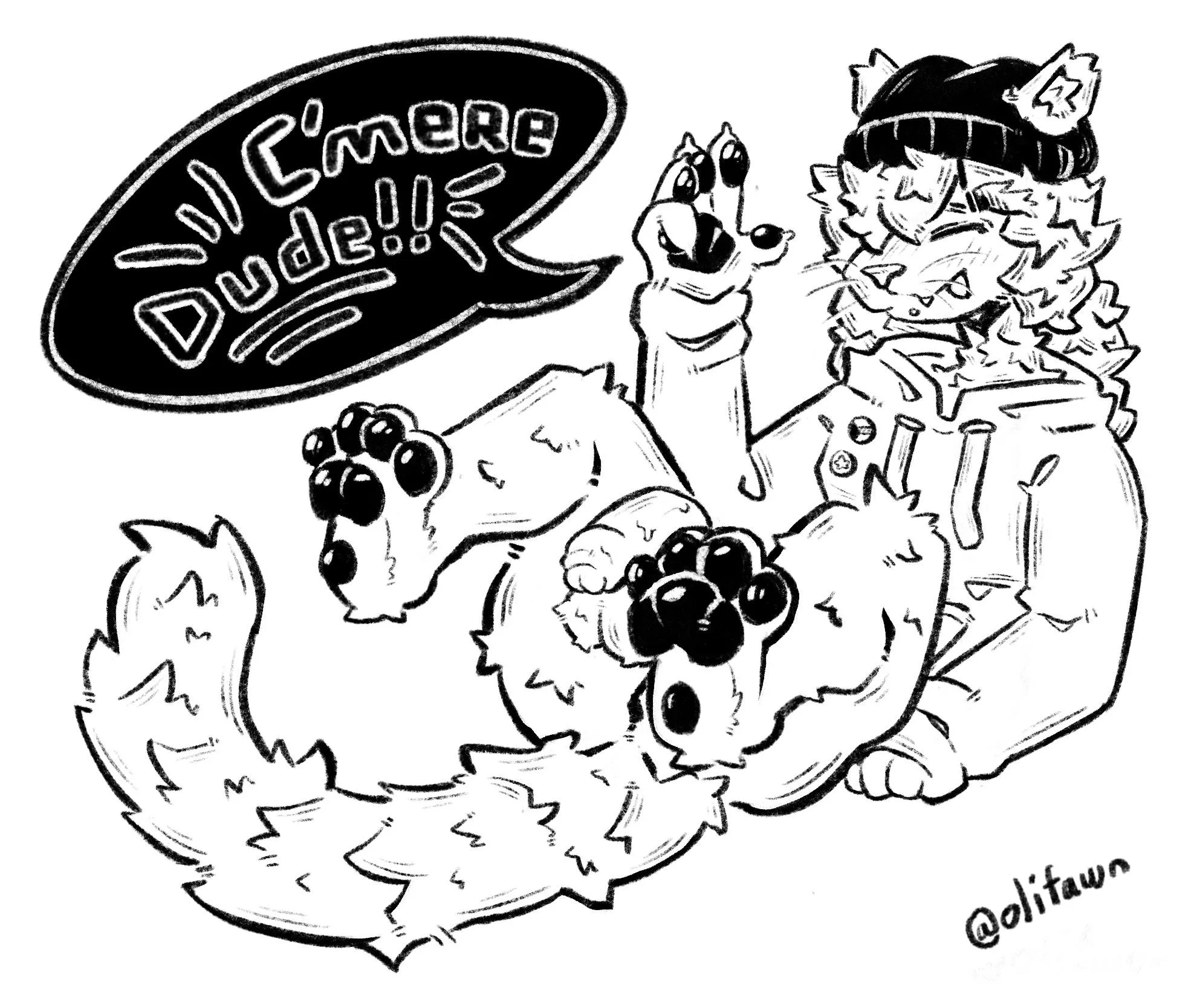 C'mere, Dude!! :D (olifawn) posted by olifawn