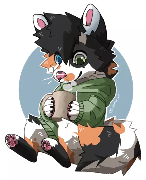 Decided to change my fursona's color palette a bit to resemble more of a calico cat ('calico fox') - art by me by Koiicalico