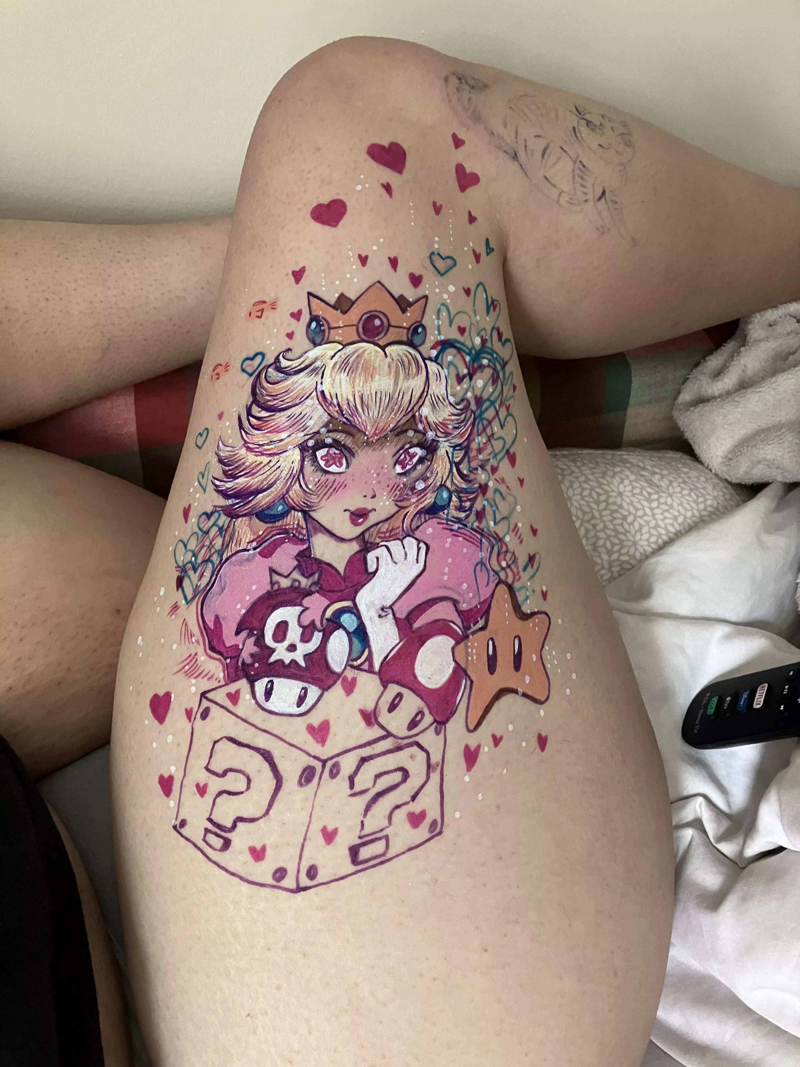 Drew peach on my thigh posted by Significant-Corgi406