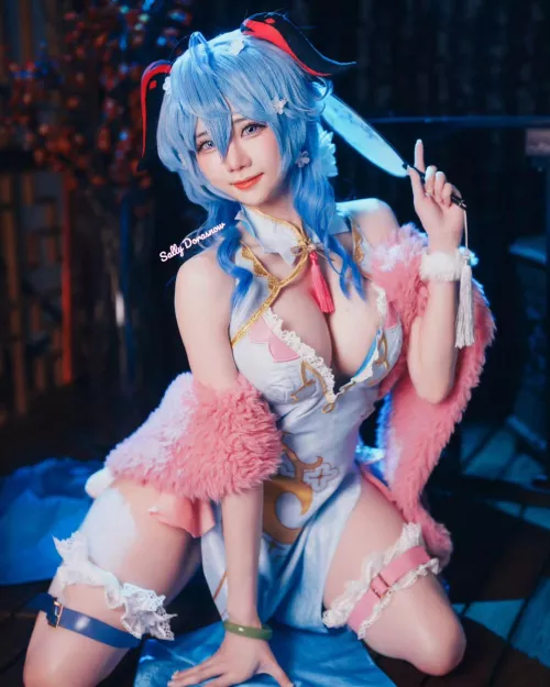 Ganyu (Qipao ver) by Sally Dorasnow from Genshin Impact by iamdorasnow