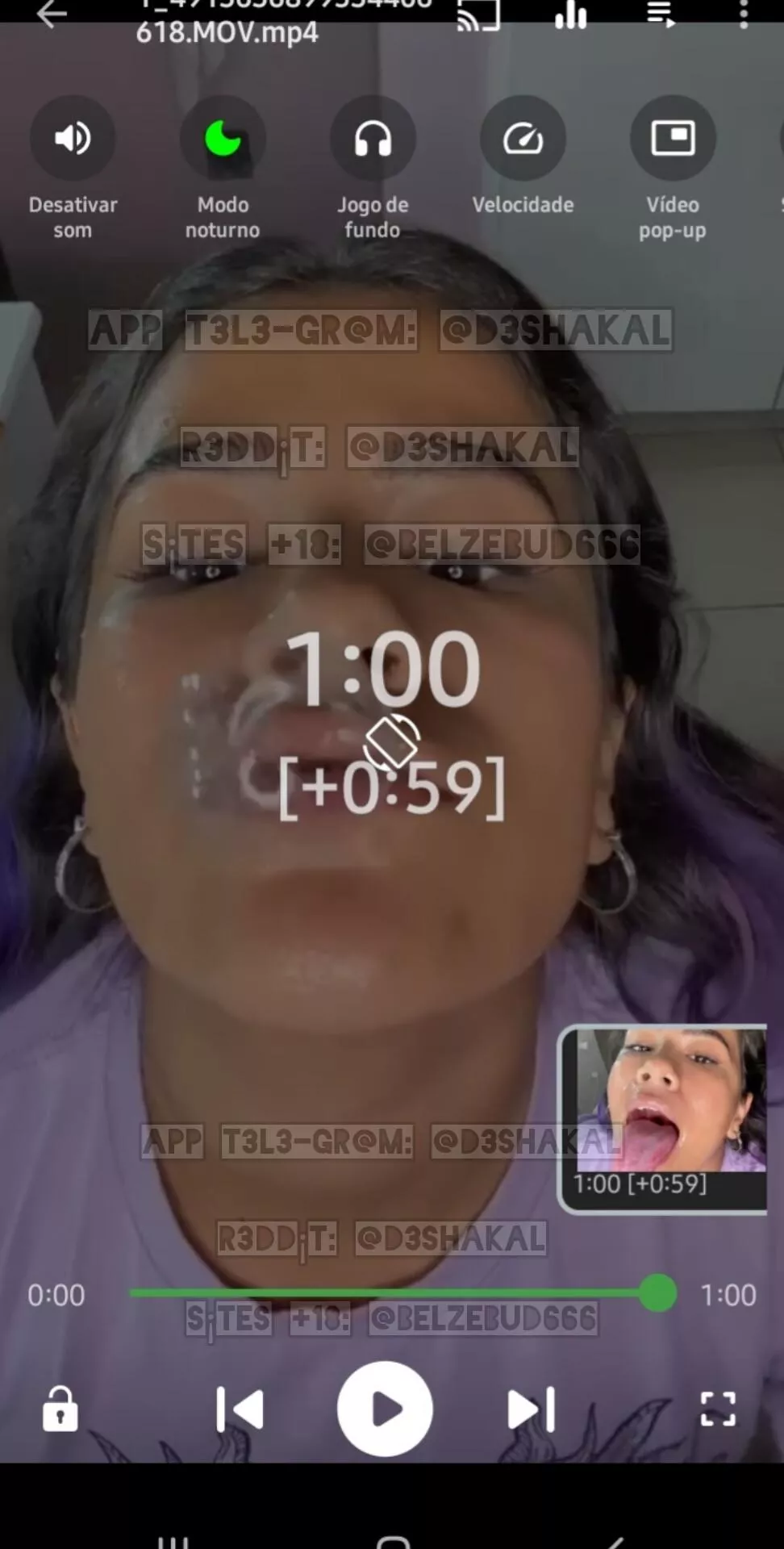 Latina Girl Drooling and Spit in Face [found] posted by d3shakal