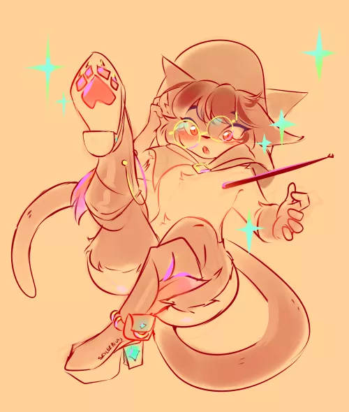 little witch ! quick drawing by me @pegasiste506 on twitter by SkylerPegas