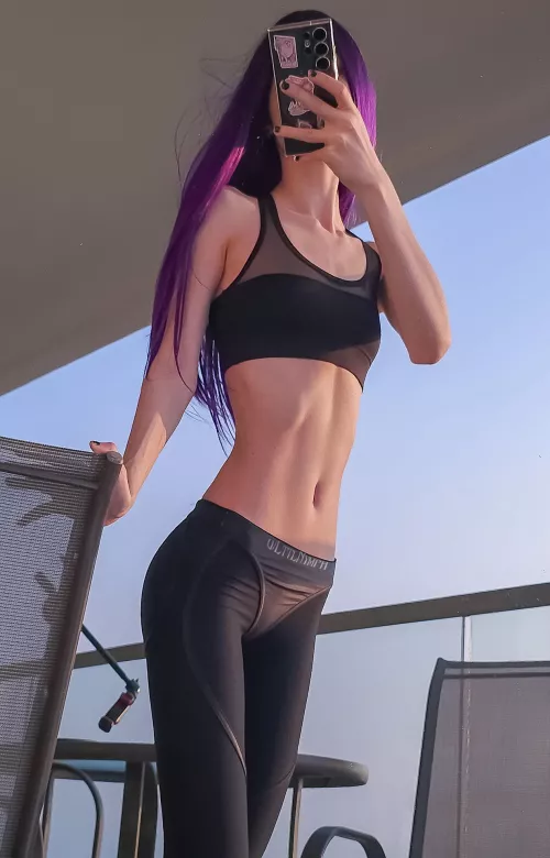 My Black fitness outfit by LttlNymph