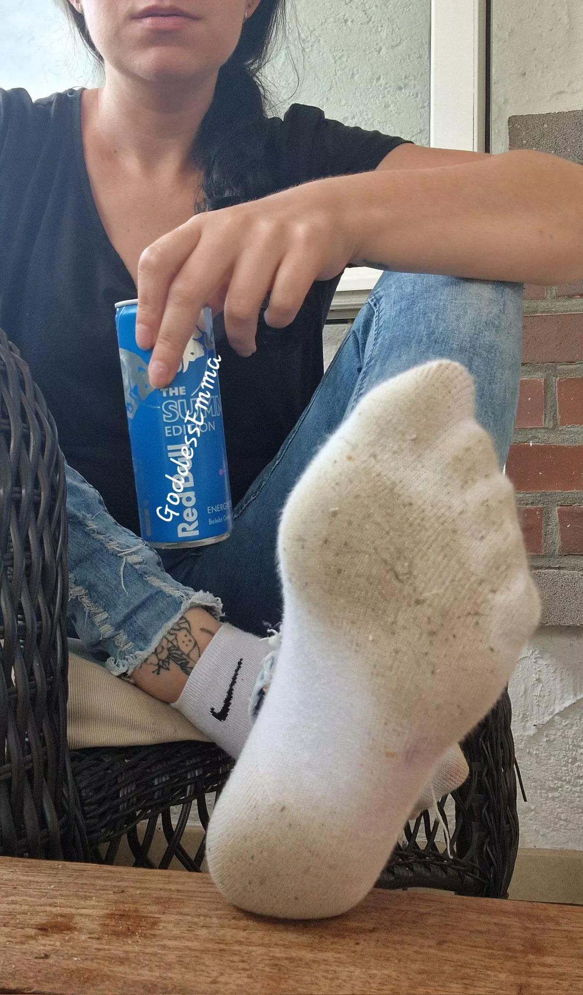 Oops my nike socks got a lil dirty [f] posted by Goddess__Emma