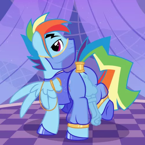 Rainbow Blitz (artist:nika-rain) by PonyClopAccount